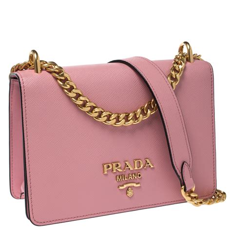 prada pink shoulder bag.